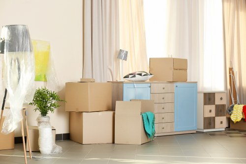 Commercial moving team planning an office relocation in Millhill