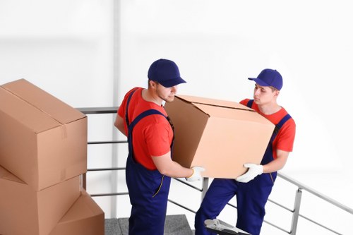 Office and home furniture items prepared for pick-up in Millhill