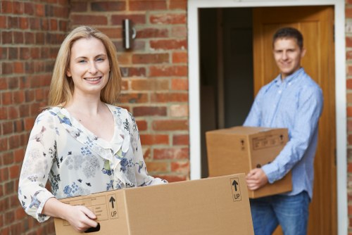 Local commercial movers coordinating access and parking in Millhill