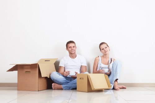 Removal team planning a move in Millhill