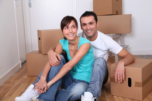 Packing and transporting household furniture during a Millhill move