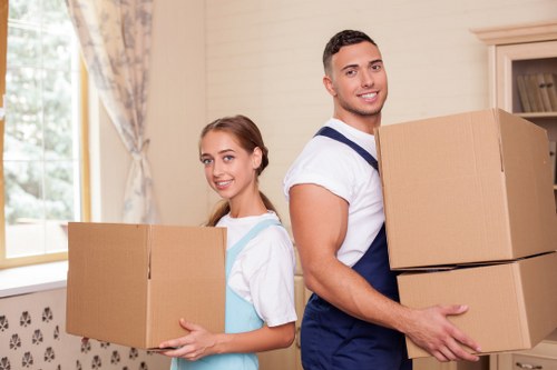 Furniture set aside for donation and recycling assessment
