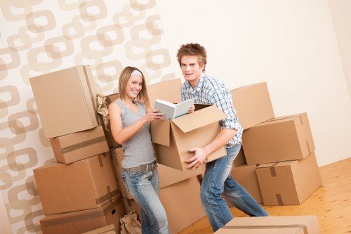 Packing and loading furniture into a moving truck in Millhill